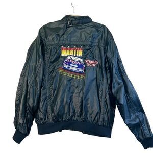 Rare 1998 STROH'S LIGHT NASCAR Mark Martin Home embroidered Jacket XL